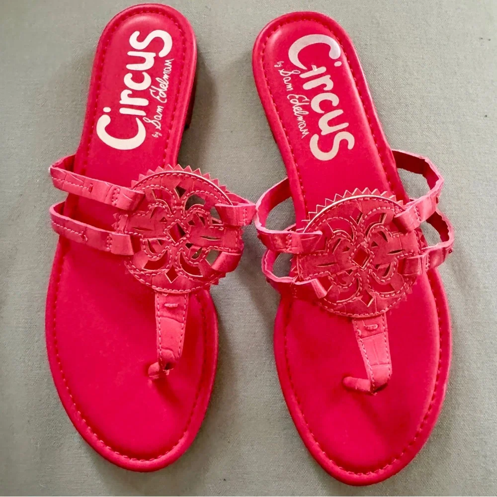 Circus by Sam Edelman Womens Canyon Thong Flat Sandals Pink Size 7.5 - Picture 1 of 5